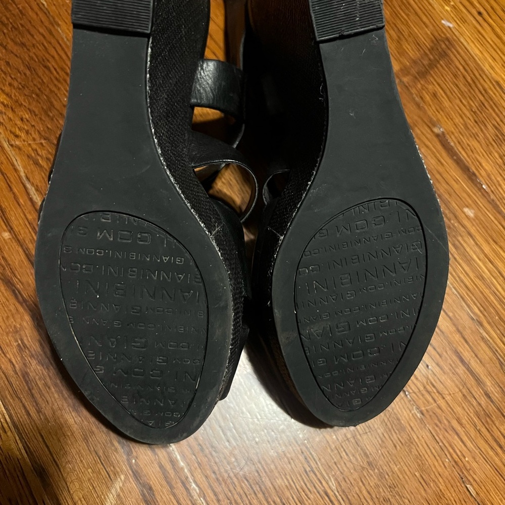 Gianni Bini Black Strappy Heels - Picture 4 of 6